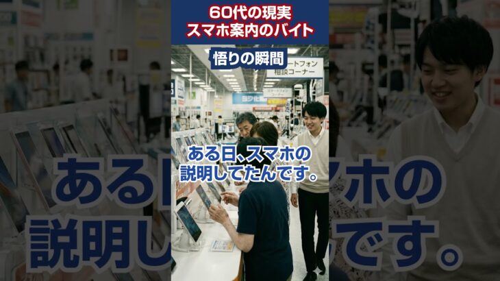 【50代・60代の定年後】家電量販店スマホ案内。一番説明されたのは私でした（笑）