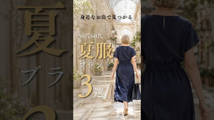 【シニアファッション】50代60代夏服どこで買う？ショッピングモールで見つかる夏服ブランド3選　#60代 #50代 #シニアライフ #シニアファッション
