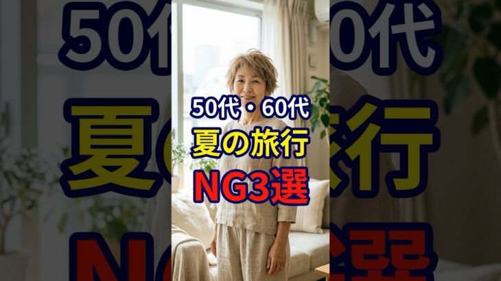 【50・60代】夏に旅行をするならこれはやらない方がいいNG3選 #おしゃれ #女性 #シニア #shorts
