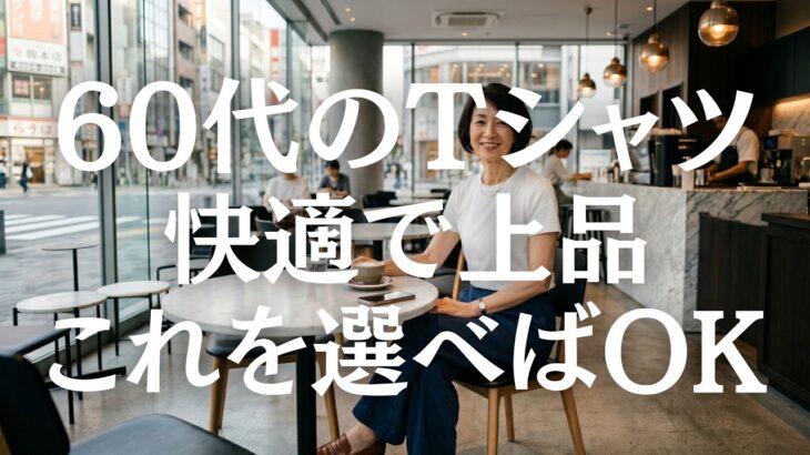 【シニアファッション】50代60代夏のTシャツどうする？これを選べば大正解