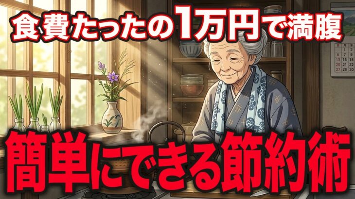 年金月5万円でも怖くない。食費月1万円でも豊かに暮らす82歳・暮らしの達人の最強の節約術7選【シニア朗読雑学】