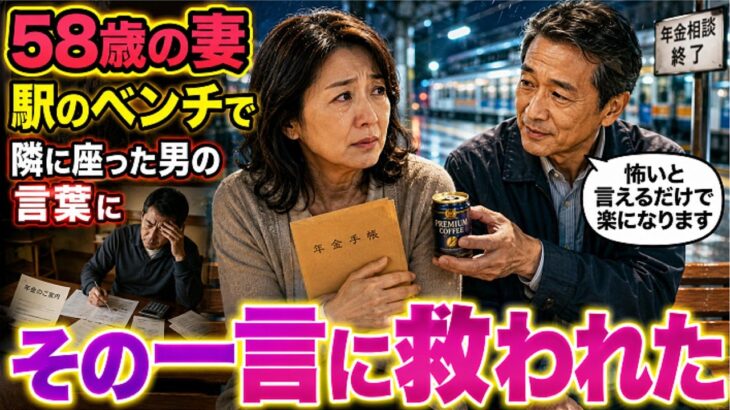【シニア恋愛】年金相談の帰り、58歳の妻は駅のベンチで隣に座った男の言葉に救いを求めた