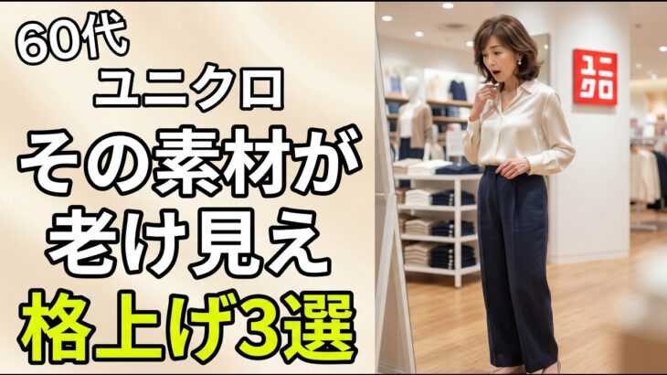 60代、ユニクロは素材を変えるだけで10歳若返る格上げブラウス3選