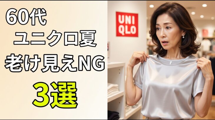 60代、選び方を変えるだけで10歳若く高見えするユニクロ夏トップスNG3選