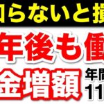 【知らないと損！】60歳以降働くと年金は年間11万円増える【経過的加算・​​在職定時改定・在職老齢年金​​​】