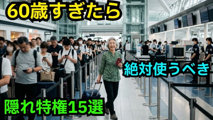 【シニア必見】60歳を過ぎたら絶対使うべき空港の隠れた特権15選！ANA・JALの裏ワザと無料アシスト【空港ルール速報】