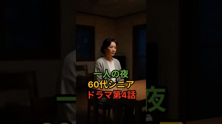 一人の夜｜60代シニアドラマ第4話
