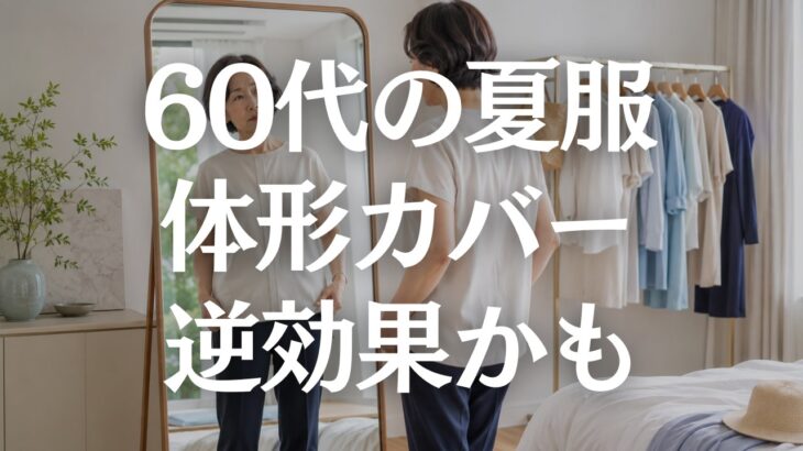 【60代ファッション】細見えトップスが太って見える原因5選｜夏にすっきり上品に見える着こなし