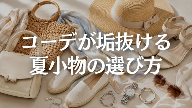 【60代ファッション】夏小物で老け見えを防ぐ方法5選｜服を買わずに上品に垢抜けるコツ