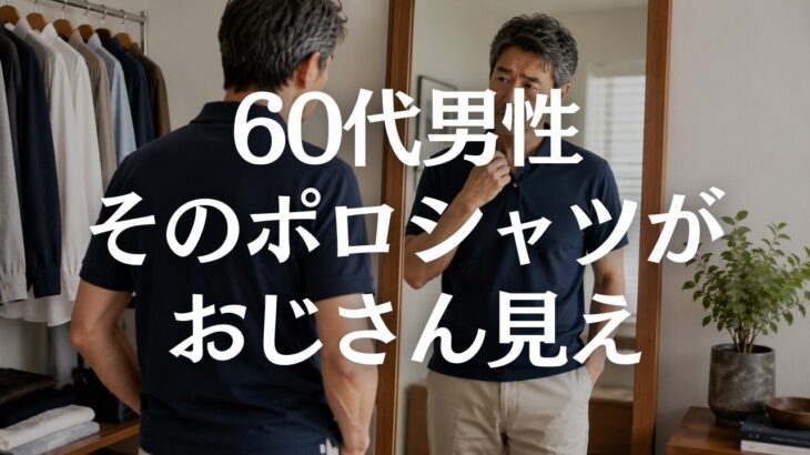 【60代メンズファッション】ポロシャツが老けて見える原因5選｜清潔感が出る大人の選び方
