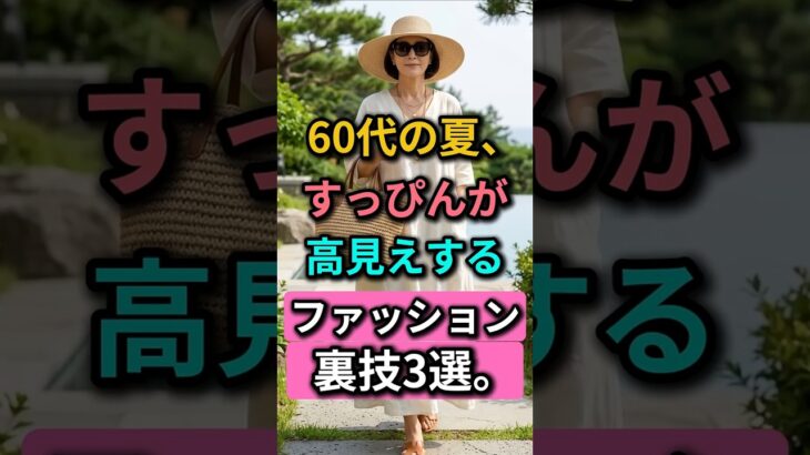 60代女性がすっぴんでもヨーロッパのリゾートマダムに見えるファッションの裏技｜化粧なしで上品な60代