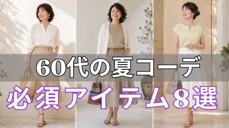 夏ファッション！60代なのにおしゃれに見える人が密かに持っているアイテム8選｜この夏、差がつく応用編
