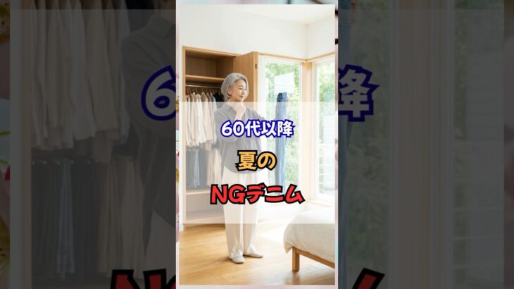 60代以降、夏のNGデニム！#60代ファッション #50代ファッション #60代コーデ #50代コーデ #シニアファッション  #若見え