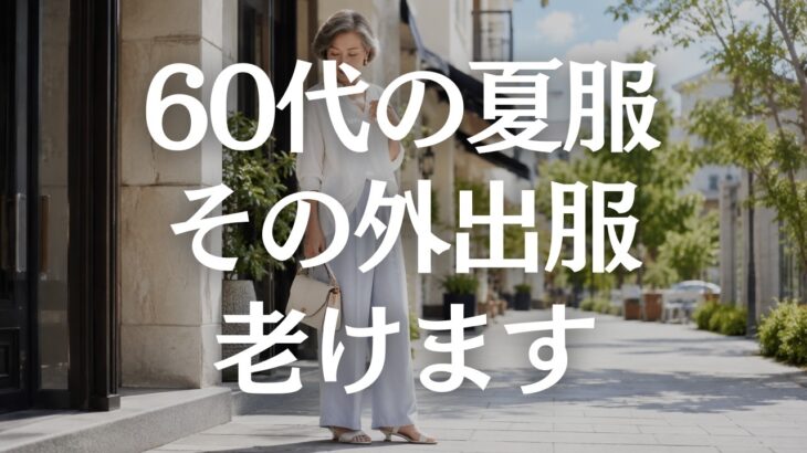 【60代ファッション】夏のちょっと外出服はこれでOK｜近所着に見せない上品コーデ5選