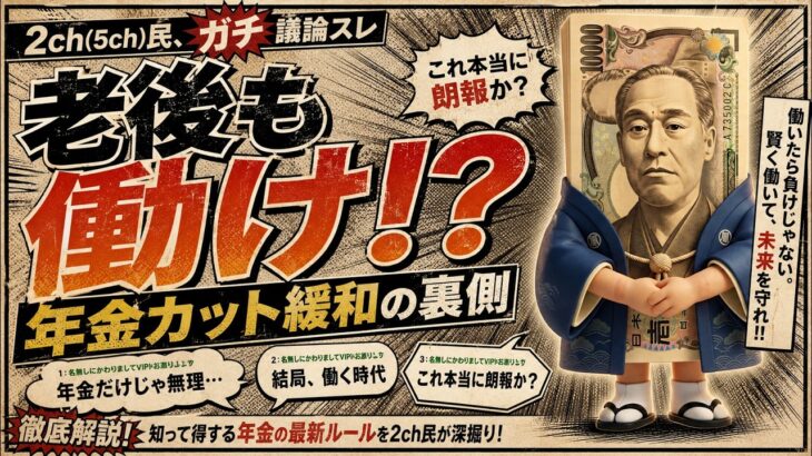 在職老齢年金65万円化で老後が変わる【2ch】
