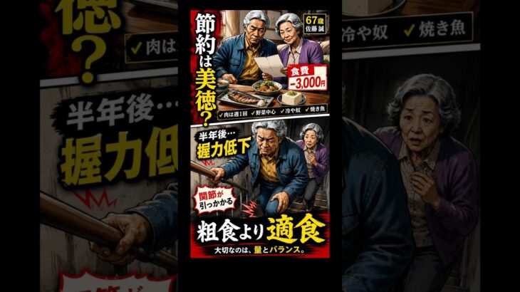 粗食＝正しい、と信じていた67歳【年金/フレイル/シニア健康】