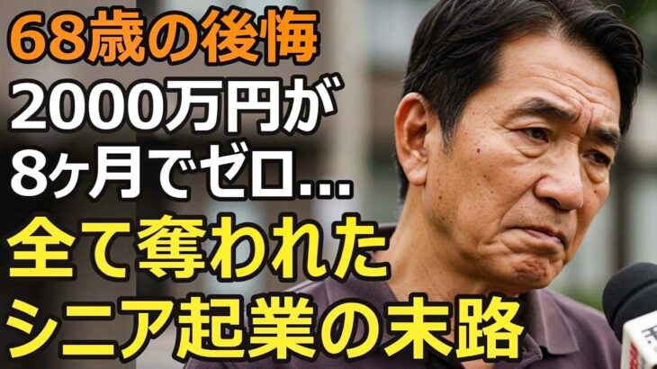 68歳男性、年金月23万円、大手企業の元部長、退職金2,000万円で夢の喫茶店をオープンしたが…シニア起業の落とし穴