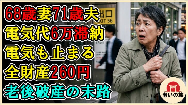 【シニアライフ】68歳妻と71歳夫の過酷な現実。電気代6万滞納で電気も止まり、全財産はわずか260円。老後破産の絶望的な末路…「もう、山へ行くしかない…」【60代以上の方へ】
