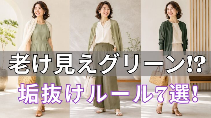 【絶対失敗しない】グリーンを諦めないで。着こなせない本当の理由と、今すぐ変わる7つのルール