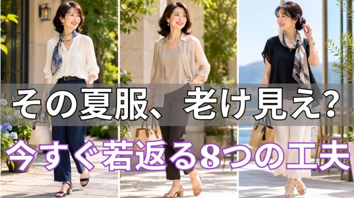 【絶対失敗しない】もうコーディネートで悩まない！大人の夏が劇的に美しくなる「8つのポイント」手遅れになる前に動画をチェック！