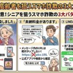 【シニア必見】スマホ＆ATM詐欺をその場で撃退する防衛マニュアル！高齢の親を守る安心