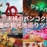 シニア夫婦のバンコク旅行　３日目　念願のピンクのガネーシャ ワットパクナムに感動　Big Cでお土産のドライマンゴーを買い物