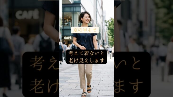 夏の半袖は老け見えしがちNG4選