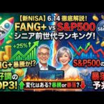 新NISA【iFreeNEXT FANG+Fang+・S&P500】シニア前世代ランキング！変化はある？暴騰or暴落？6.14