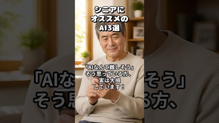 【知らないと損】スマホが使えればOK！シニアの人生を劇的に変えるAIアプリ3選