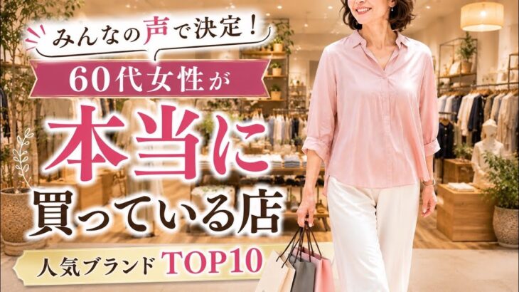 【何着たらいい？】コメント欄で大調査！シニア世代がリアルに愛用する服ブランドTOP10