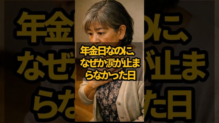 年金日なのに、なぜか涙が止まらなかった日 #shorts #年金 #年金生活 #年金 #老後不安  #年金生活者の暮らし
