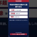 年金の未納分は後から追納できる