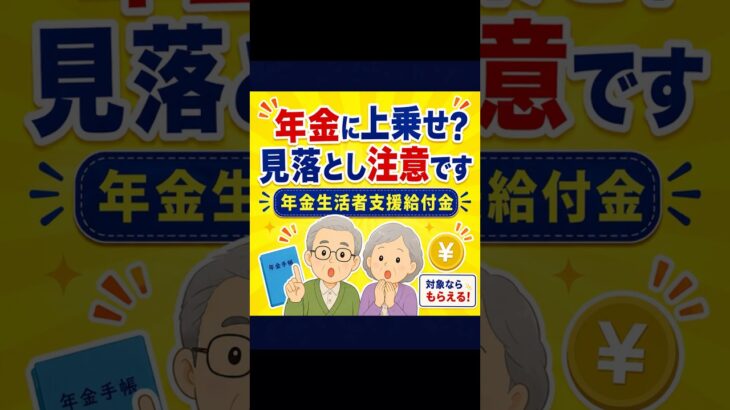 年金に上乗せ？見落とし注意｜年金生活者支援給付金を確認 #年金 #年金生活者支援給付金 #給付金 #シニア #高齢者 #生活防衛