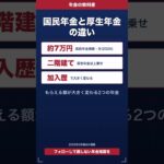 国民年金と厚生年金の違い