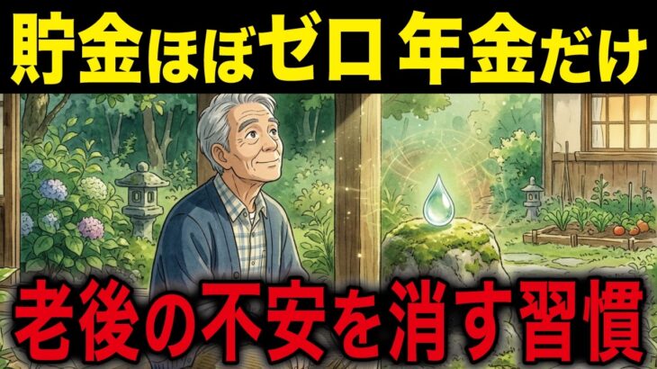 【シニア】貯金ほぼゼロ。年金だけで老後の不安を消す習慣