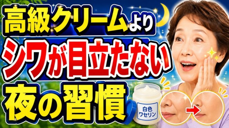 【シニア必見】還暦すぎても顔のシワが目立たなくなる人が夜にしている若返り習慣