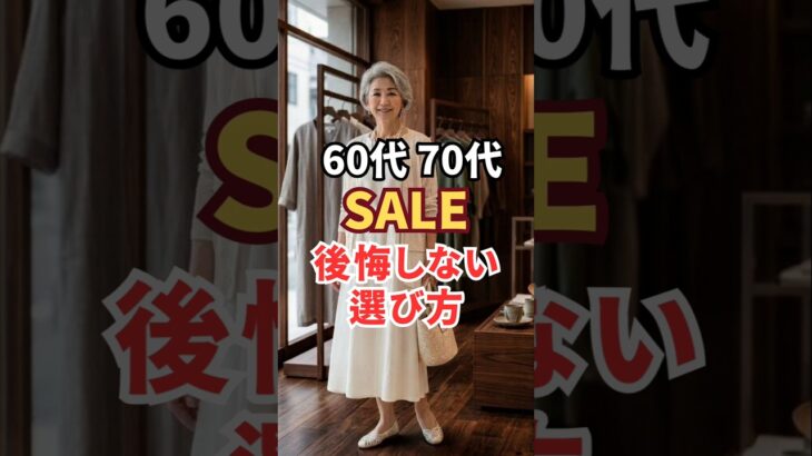 本当に使えるセールで後悔しない選び方#シニアファッション #ファッション　#セール