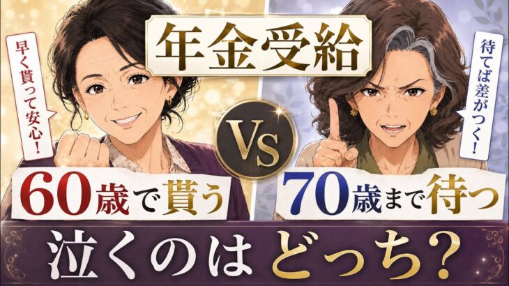 【年金受給】早くもらう？待つ？老後に泣くのはどっち？【シニア】