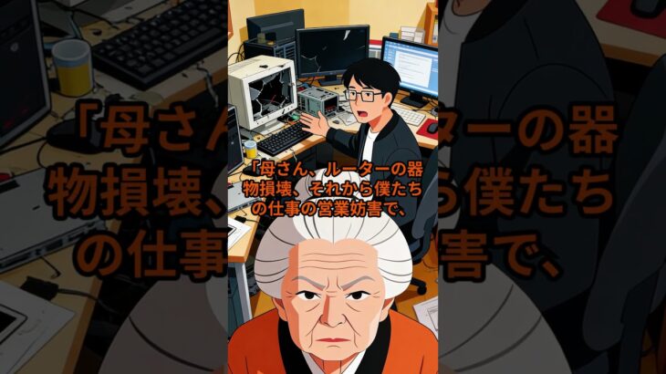 「リモートワーク夫婦のルーターを破壊した姑の末路」　#スカッとする話 #スカッとする話嫁姑 #因果応報 #シニア #年金 #修羅場 #朗読