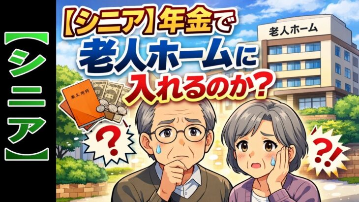【シニア】年金で老人ホームに入れるのか？