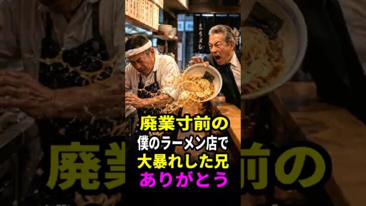 廃業寸前の弟の店で兄が1か月した事 #どんでん返し #どんでん返し #感動実話
