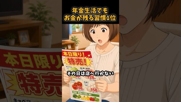 【シニア】年金生活でもお金が残る習慣第1位#シニア #年金 #年金生活 #老後 #60代 #70代