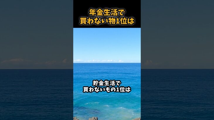 年金生活で買わない物1位は#シニア #年金 #年金生活 #老後 #60代 #70代