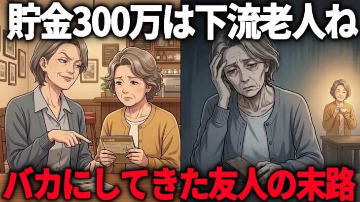 【年金10万】「その貯金じゃ下流老人よ」年金10万の私を見下した友人に、5年後、起きたこと