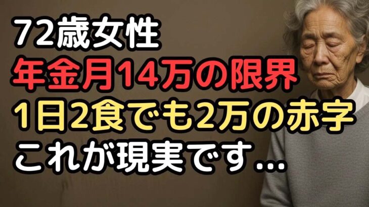 年金月14万円の72歳女性「節約の限界」…電気は最低限・食事は1日2食・服は買わない、それでも月2万円足りない絶望
