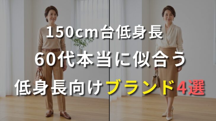 【シニアファッション】150cm台の60代に本当に似合う服はここにある｜低身長向けブランド4選