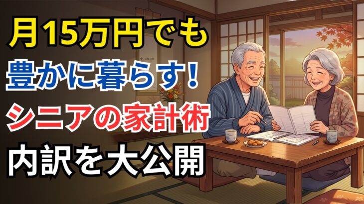 【シニアライフ】年金月15万円でも豊かに暮らす、夫婦二人のリアルな1ヶ月家計簿