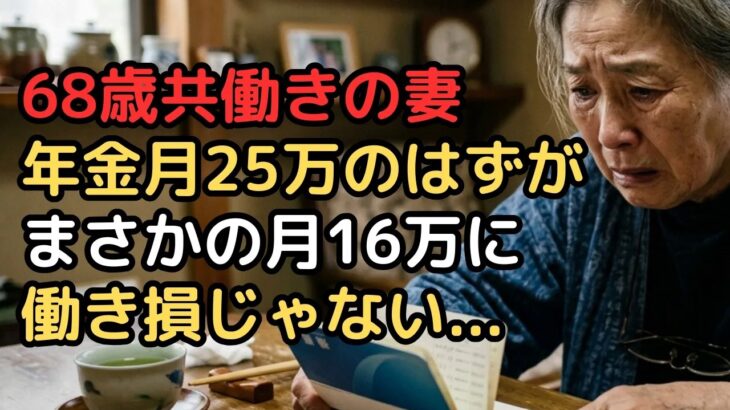 共働きで夫の年金18万と妻の年金15万で合計33万のはずが…夫が亡くなり妻の年金は月16万のまま!『遺族年金の併給調整の罠』で老後プラン崩壊
