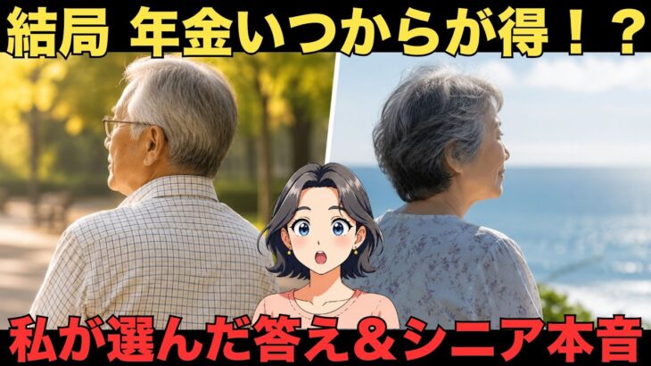 【シニア年金受給】ぶっちゃけ何歳から取るのが正解？私の出した「リアルな結論」とシニアの生々しい口コミ20選　紹介します
