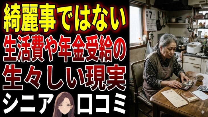 【シニアの口コミ】綺麗事ではない、生活費や年金受給の生々しい現実    口コミ20選